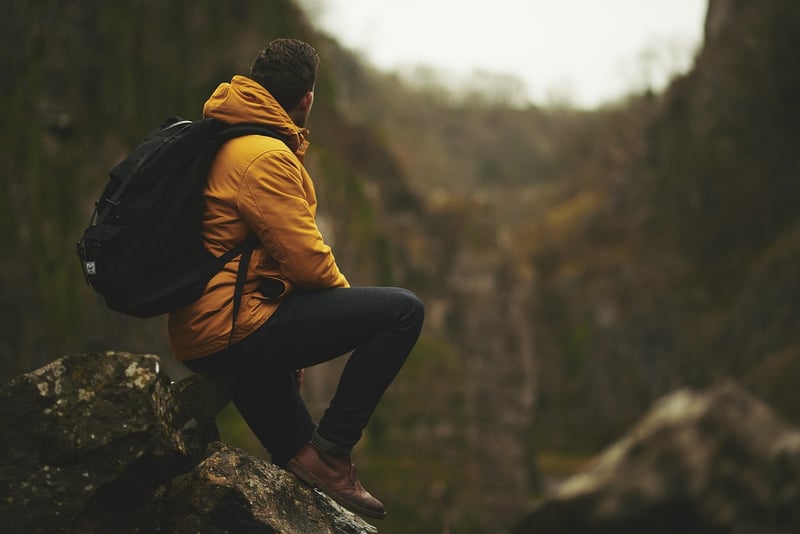 Hiking in the mountains